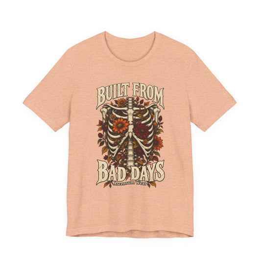 Bullet From Bad Days — Skeleton Flowers Halloween Tee | Ascensum Wear