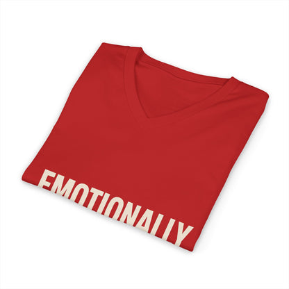 Emotionally Unavailable For Nonsense V Neck | Women's Empowerment Tee