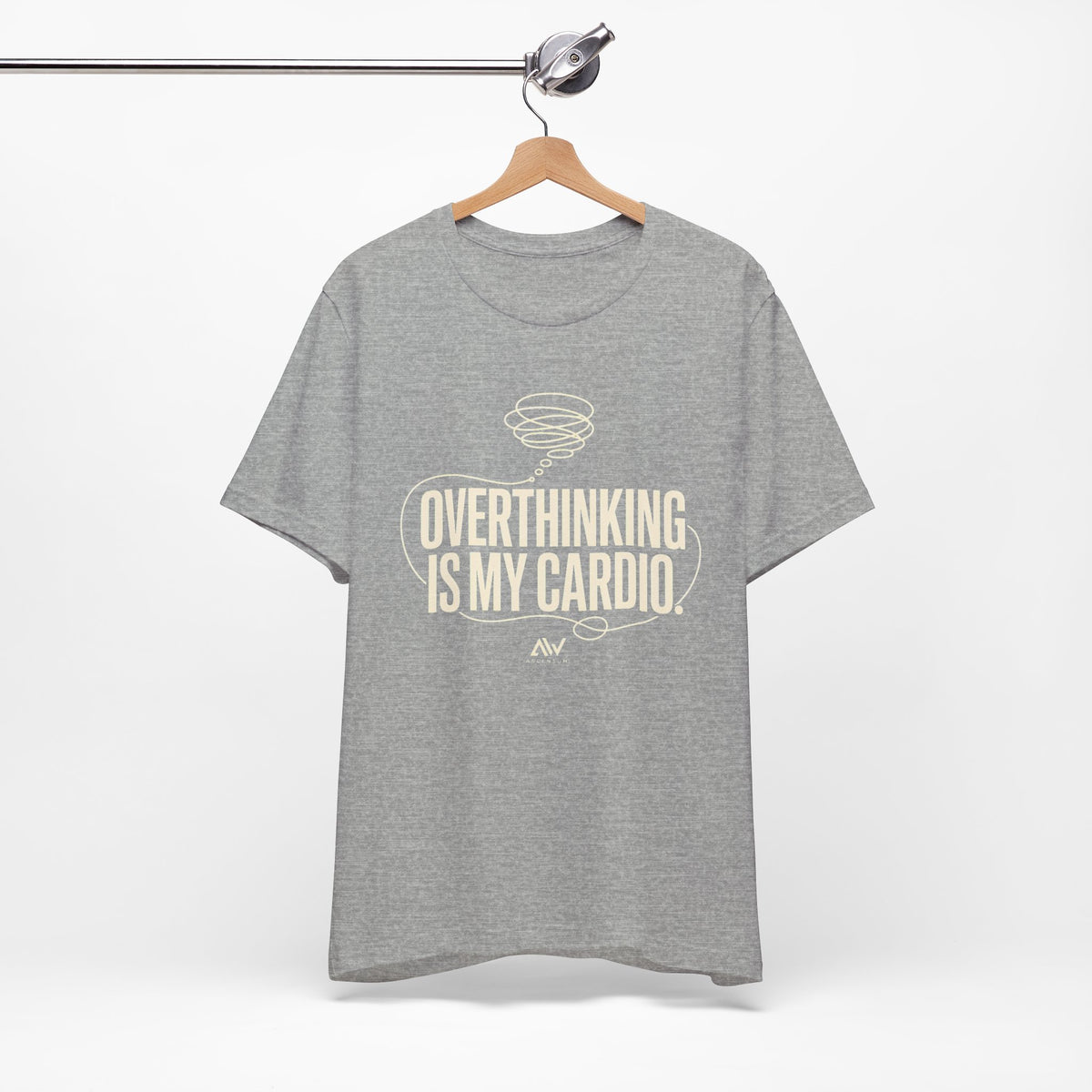 Overthinking Is My Cardio — Women's Empowerment Back Print Tee | Ascensum Wear