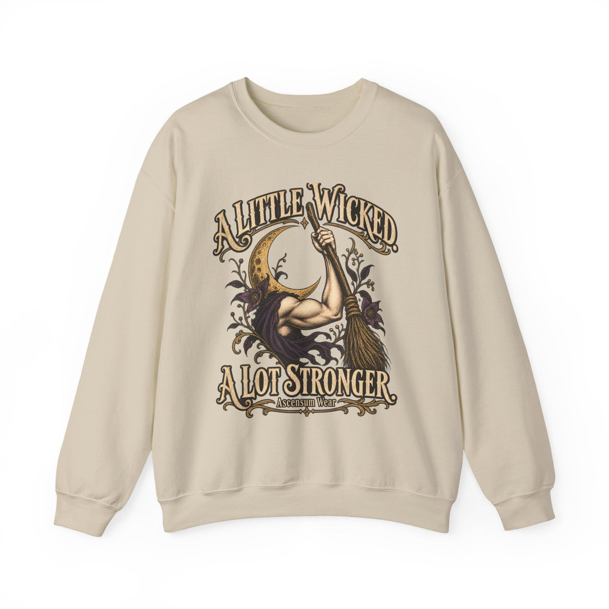 A Little Wicked A Lot Stronger — Halloween Unisex Crewneck Sweatshirt | Ascensum Wear