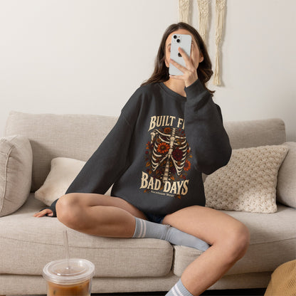 Bullet From Bad Days — Skeleton Flowers Halloween Crewneck | Ascensum Wear