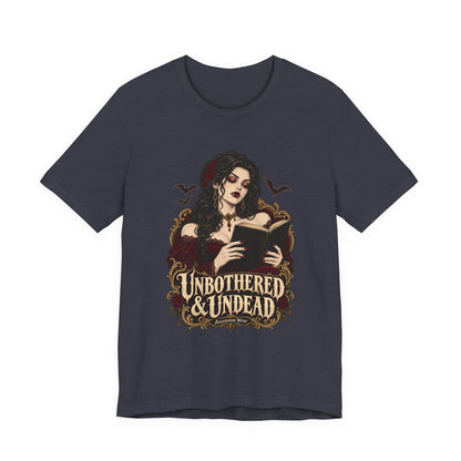 Unbothered & Undead — Women's Gothic Halloween Tee | Ascensum Wear