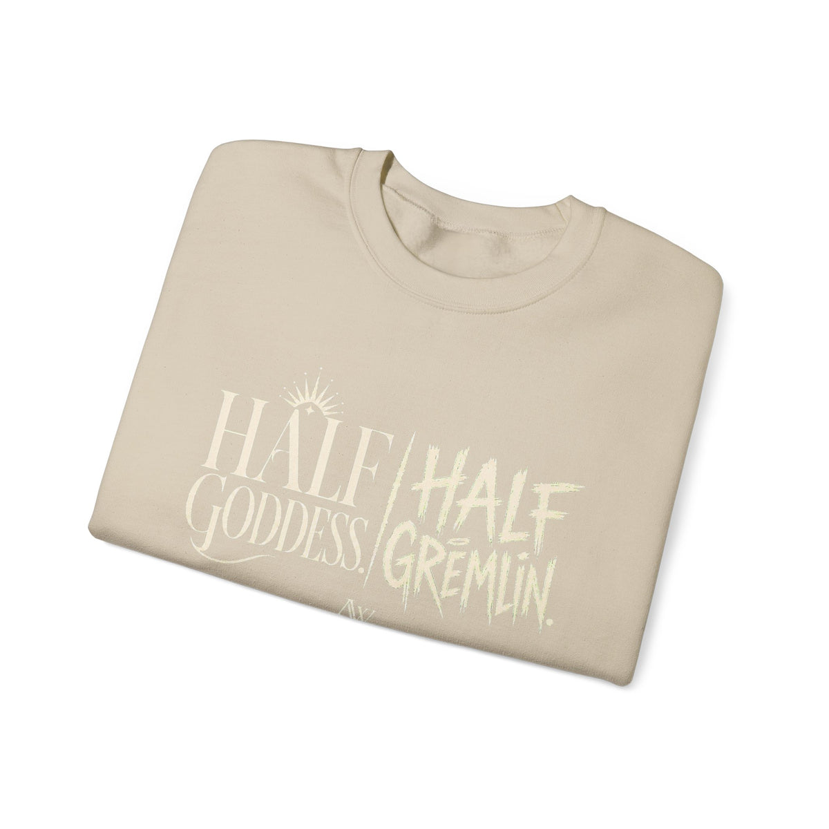 Half Goddess, Half Gremlin — Women's Empowerment Crewneck | Ascensum Wear