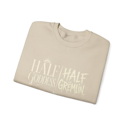 Half Goddess, Half Gremlin — Women's Empowerment Crewneck | Ascensum Wear