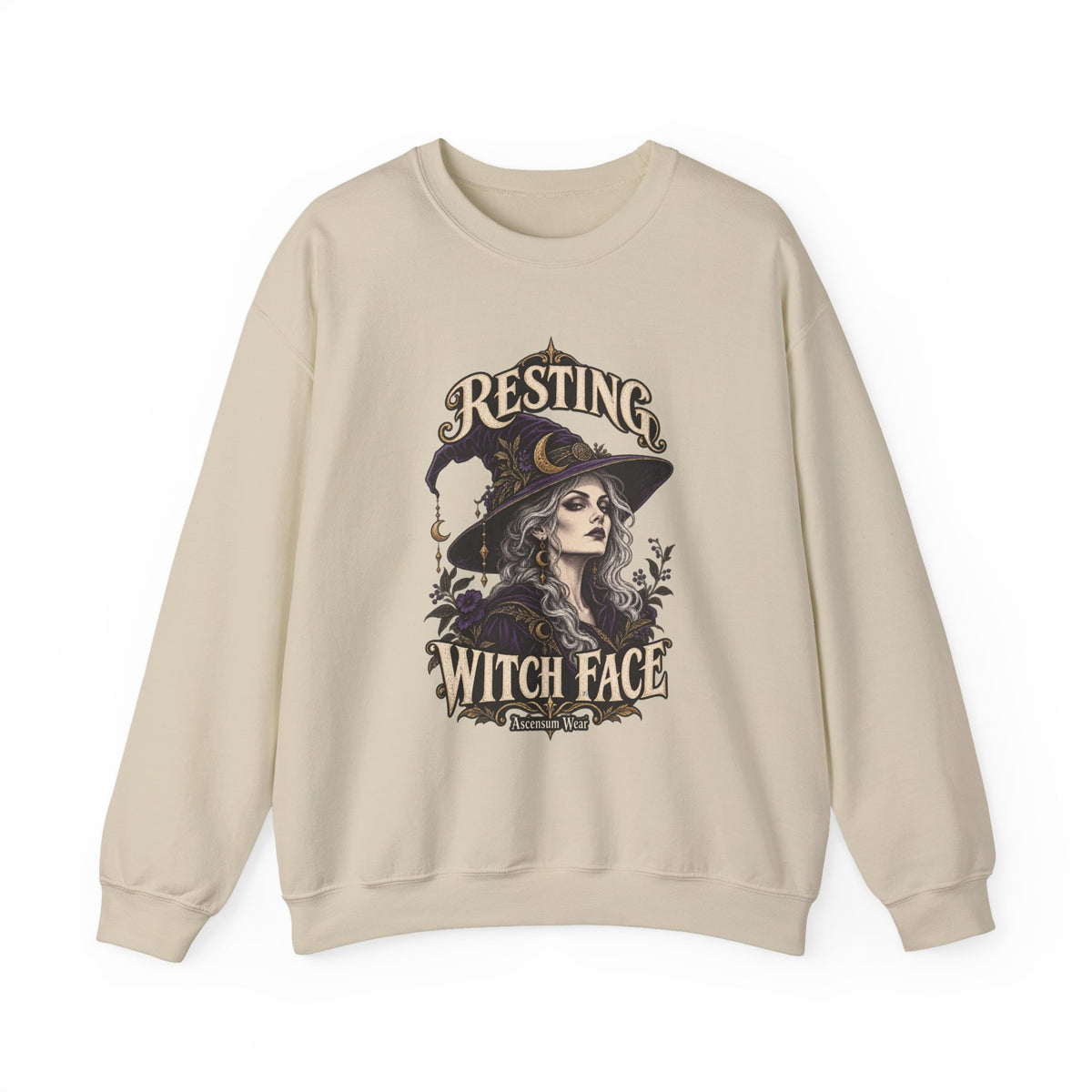 Resting Witch Face — Halloween Unisex Crewneck | Ascensum Wear